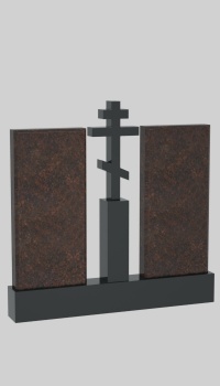Эксклюзивные памятник с крестом на двоих