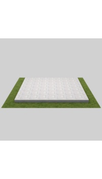 Тротуарная плитка на могилу (белая)