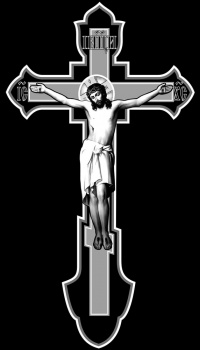 Крест на памятник с Иисусом