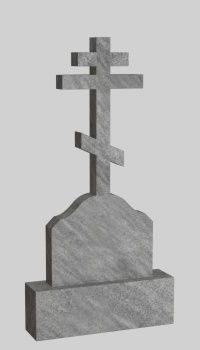 Мраморный крест двойное скругление