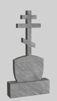 Мраморный крест зауженный