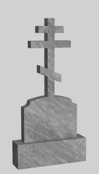 Мраморный крест скругление с гранями